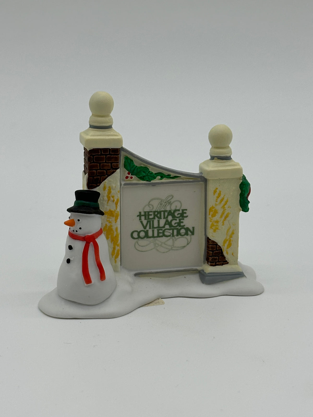Department 56 - Village Sign With Snowman - Dickens’ Village