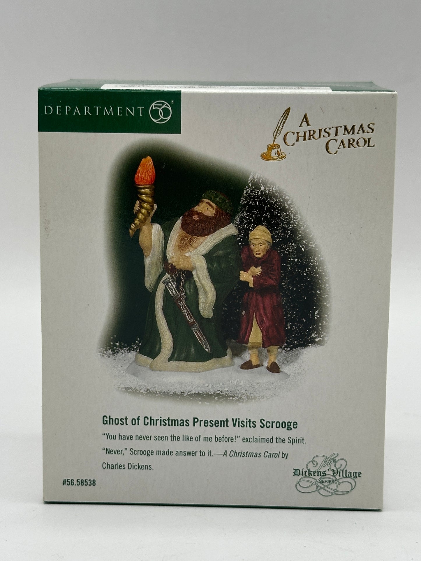 Department 56 - Ghost of Christmas Present Visits Scrooge (A Christmas Carol) - Dickens' Village