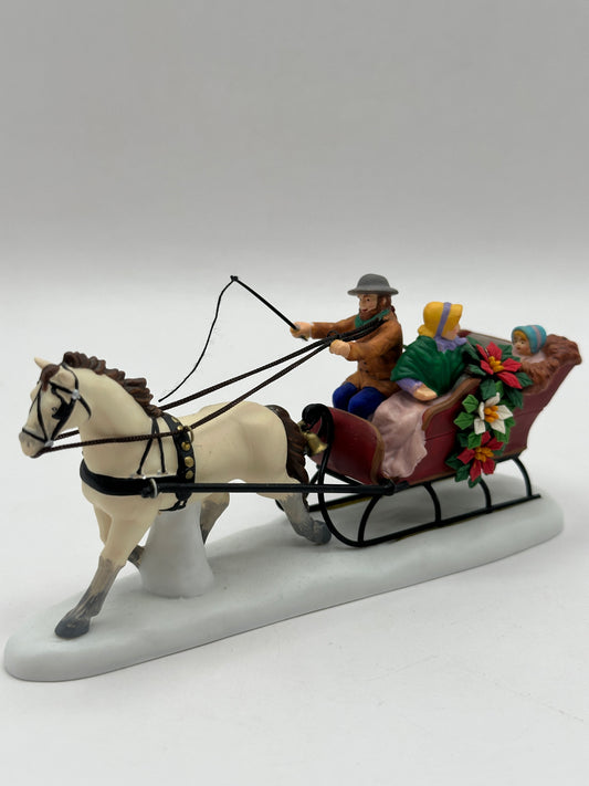 Department 56 - Family Sleigh Ride - New England Village