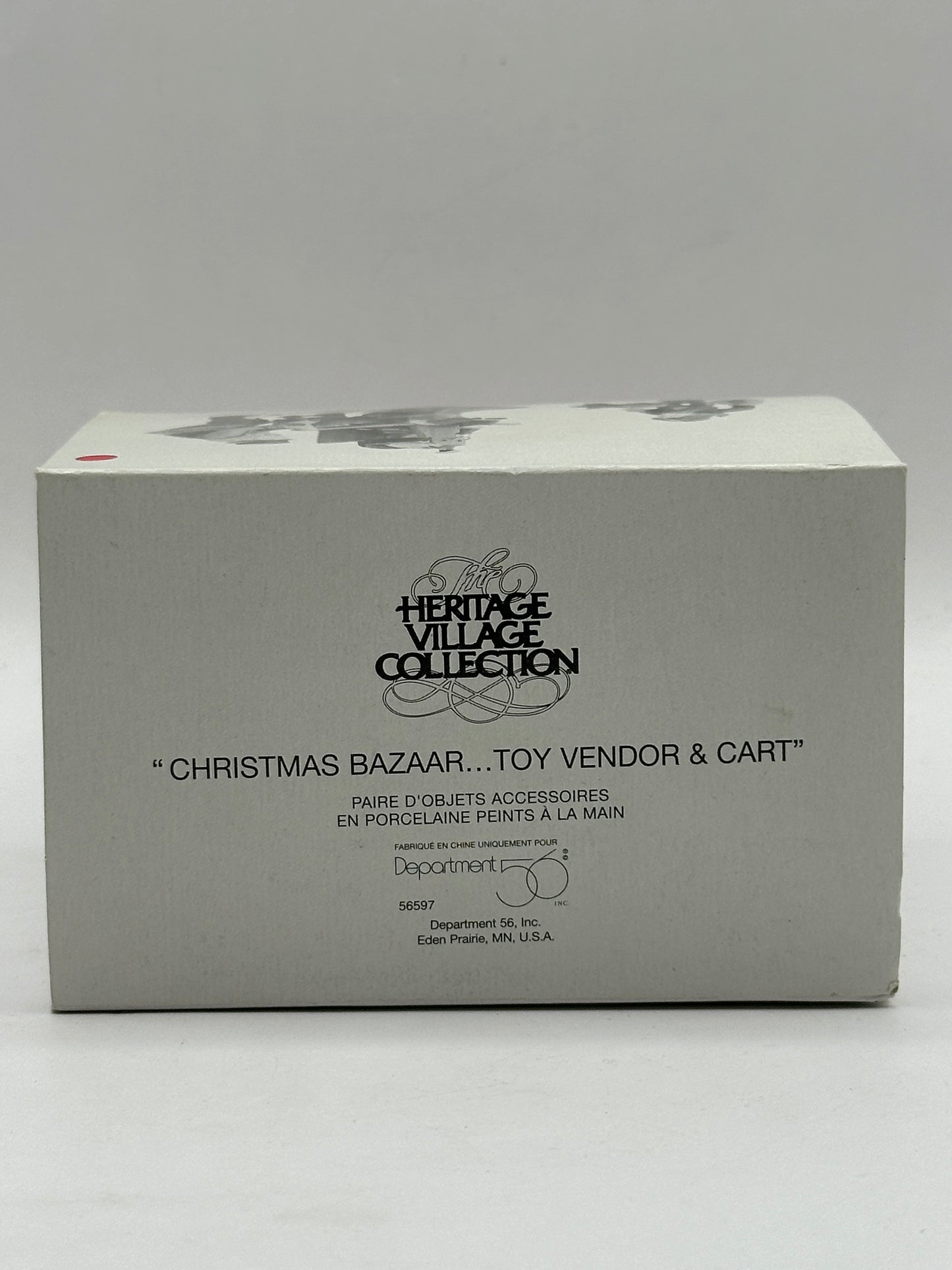Department 56 - Christmas Bazaar...Toy Vendor & Cart - New England Village