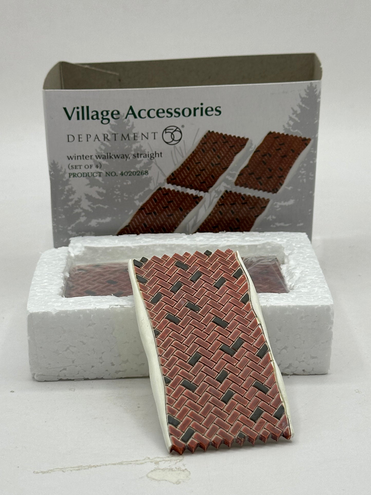 Department 56 - Winter Walkway, Straight - Village Accessories