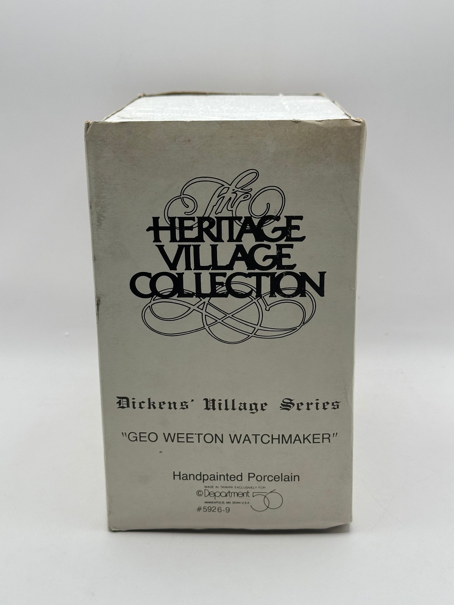 Department 56 - Geo Weeton Watchmaker - Dickens’ Village