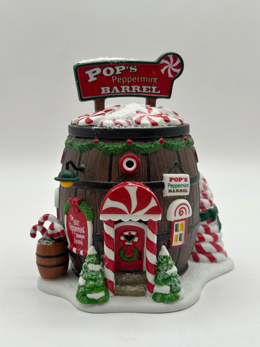Department 56 - Pop's Peppermint Barrel - North Pole Series