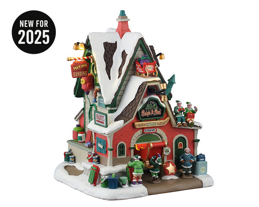 The Elf Service Sleigh & Sled Repair - Lemax