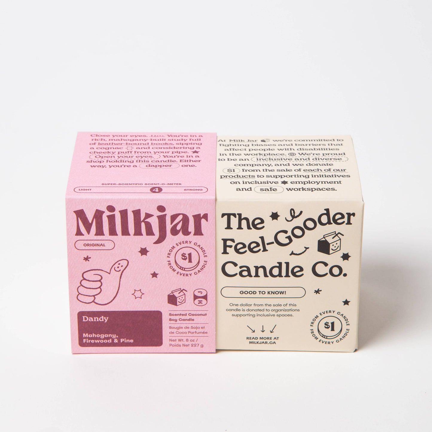 Milk Jar - Dandy - Candle
