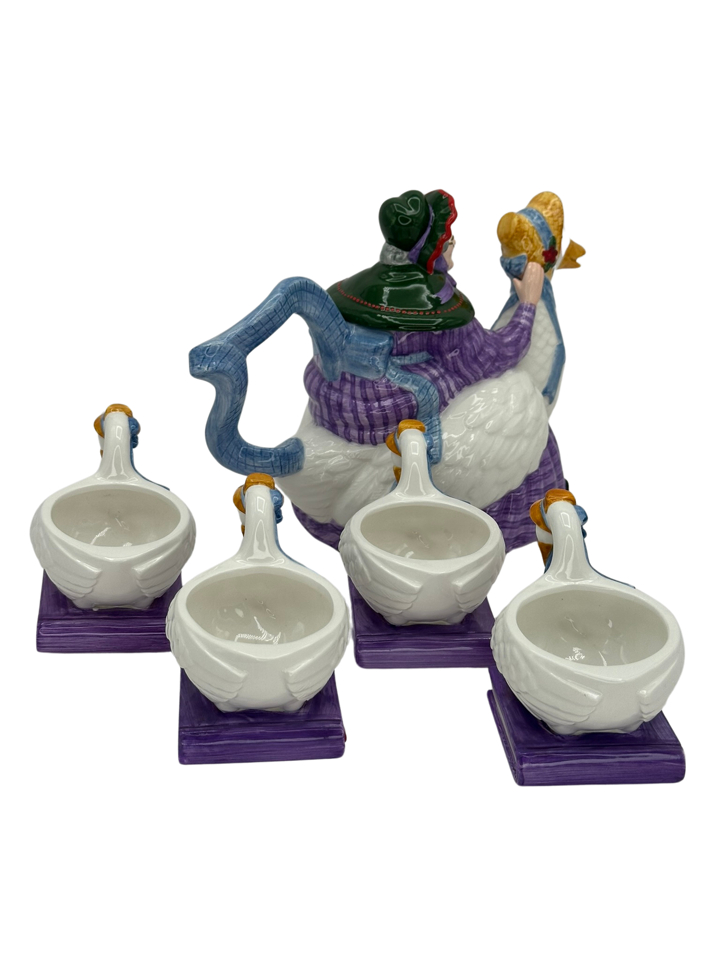 Department 56 - “Mother Goose” Teapot & Cups Set - Storybook Collection