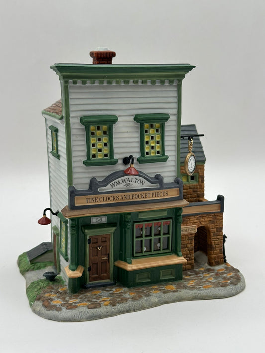 Department 56 - Wm. Walton Fine Clocks & Pocket Pieces - New England Village