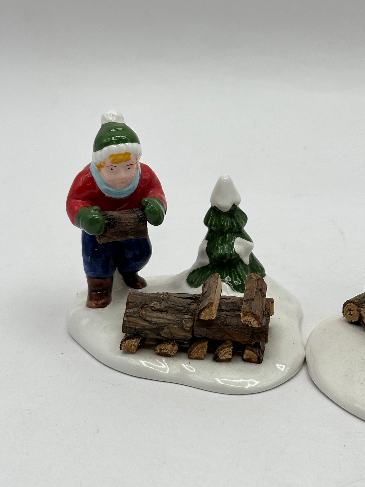 Department 56 - Chopping Firewood - Original Snow Village