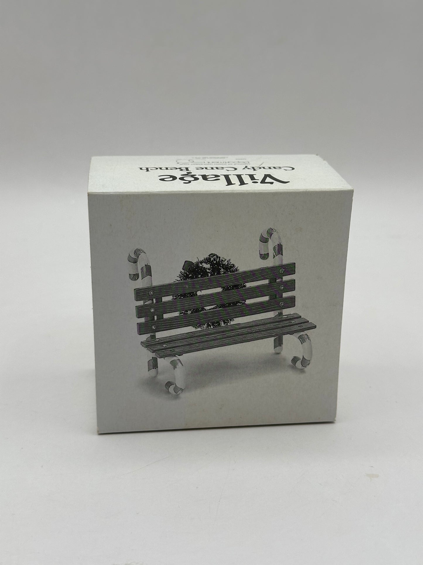 Department 56 - Candy Cane Bench - Village Accessories