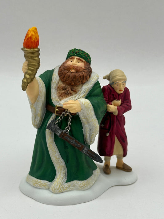 Department 56 - Ghost of Christmas Present Visits Scrooge (A Christmas Carol) - Dickens' Village