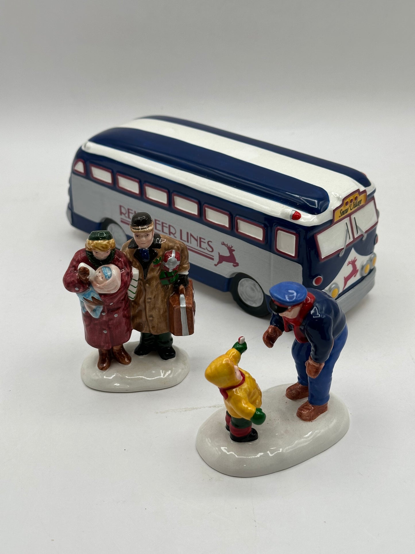Department 56 - A Ride On The Reindeer Lines - Original Snow Village