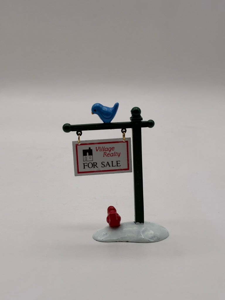 Department 56 - For Sale Sign - Original Snow Village