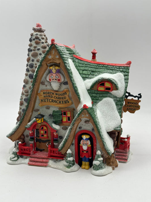 Department 56 - Hand Carved Nutcracker Factory - North Pole Series