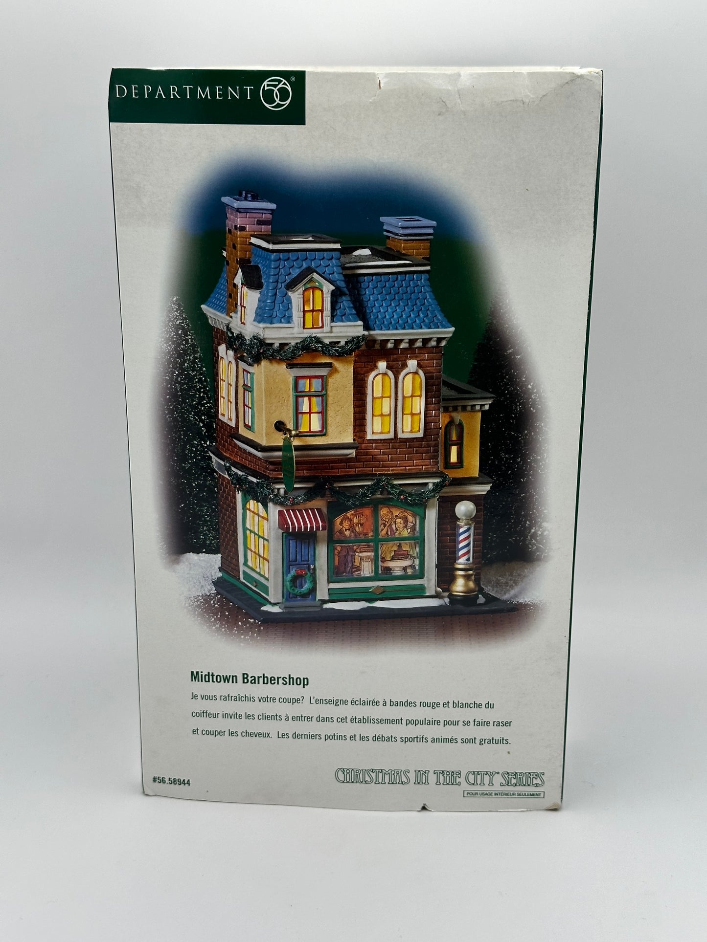 Department 56 – Midtown Barbershop – Christmas in the City
