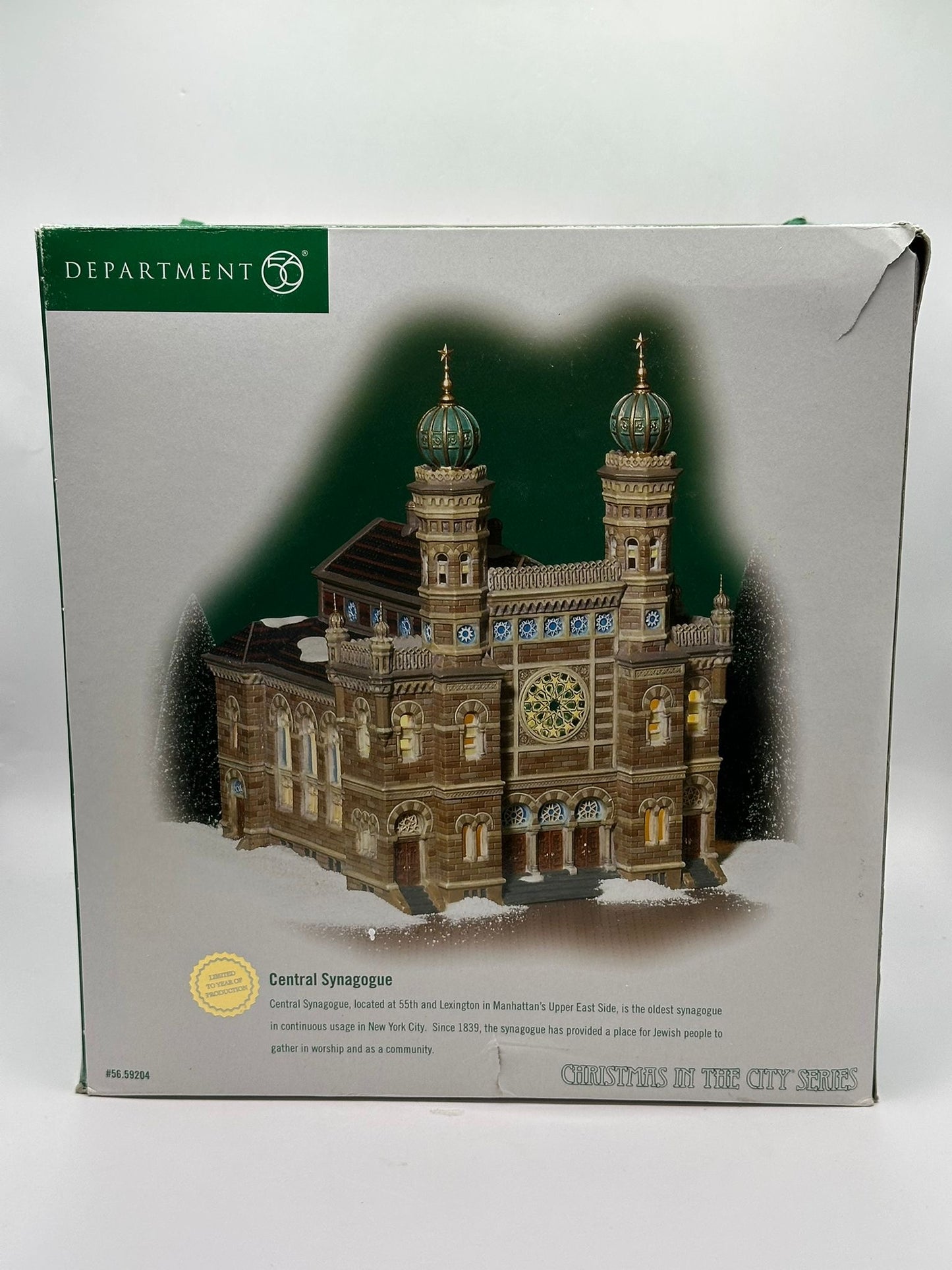 Department 56 - Central Synagogue - Christmas in the City