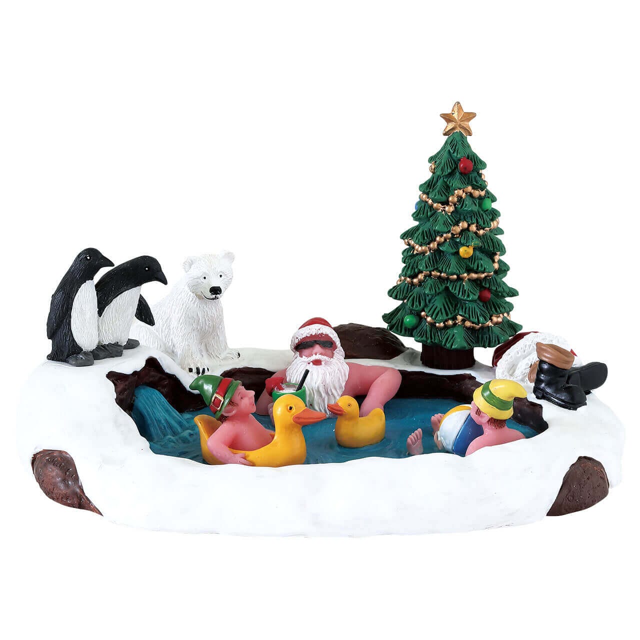 Lemax North Pole Hot Springs - Santa's Wonderland Christmas village table accent
