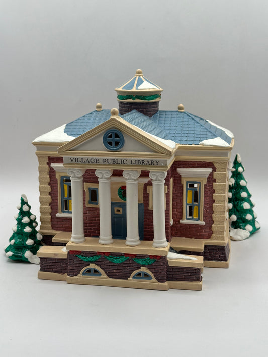 Department 56 - Village Public Library - Original Snow Village