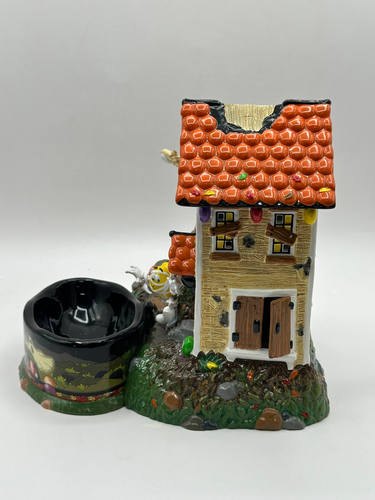Department 56 - M&M's Haunted Mine Lighted House & Candy Dish