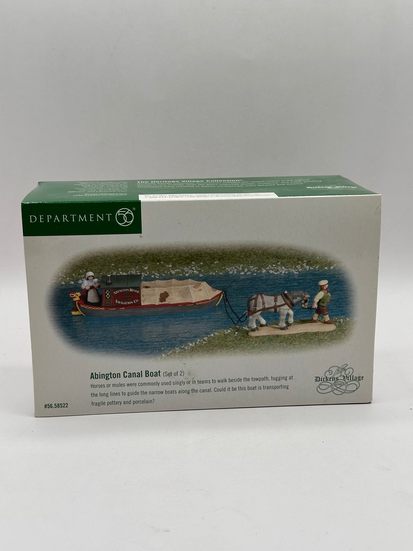 Department 56 - Abington Canal Boat - Dickens' Village