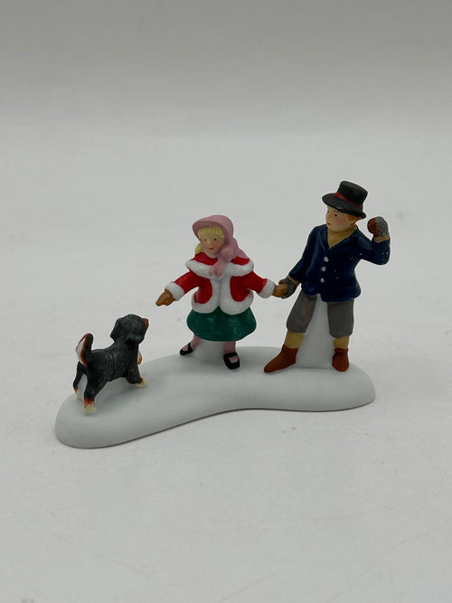 Department 56 - Playing With Puppies - Dickens' Village