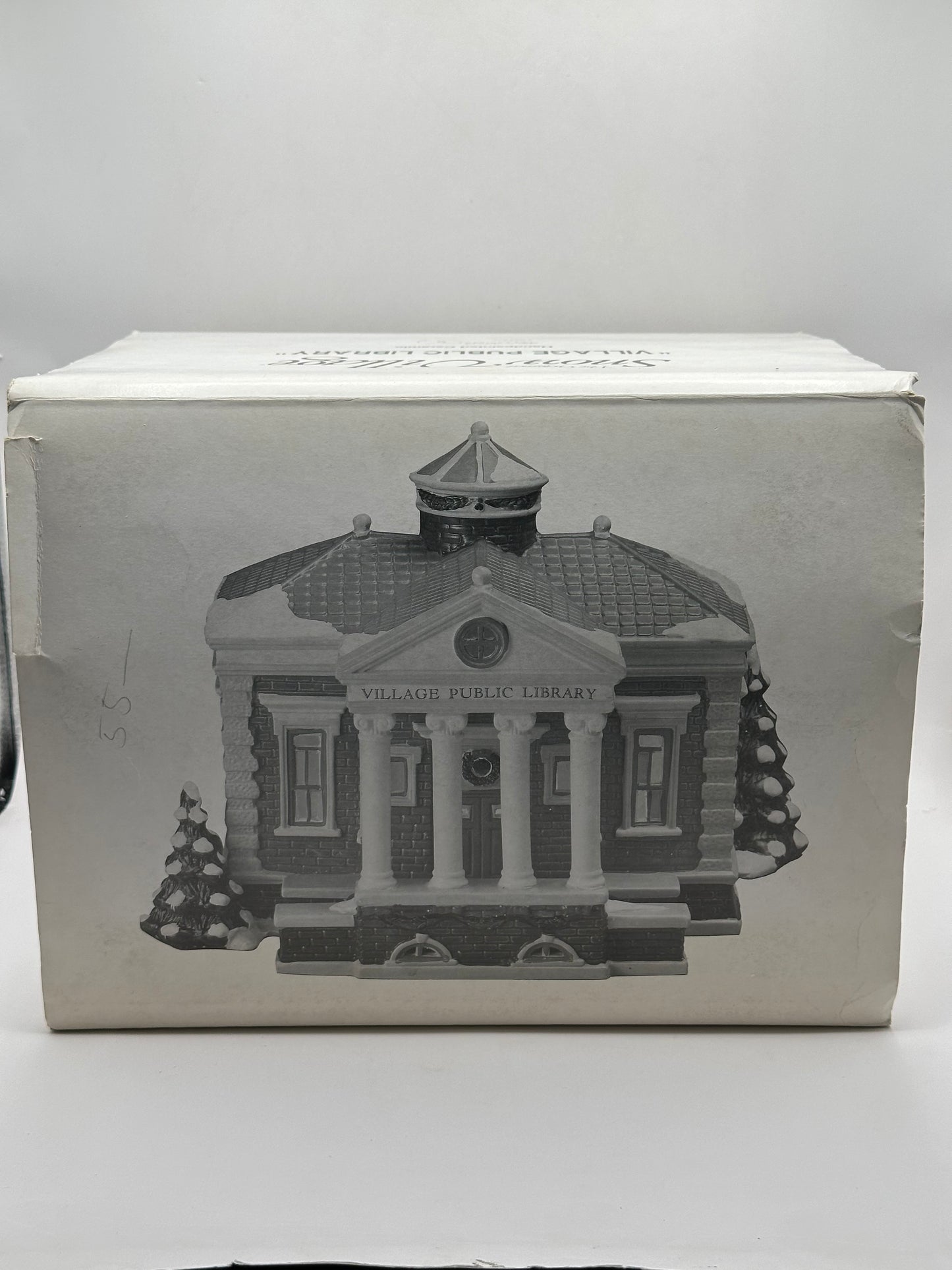 Department 56 - Village Public Library - Original Snow Village