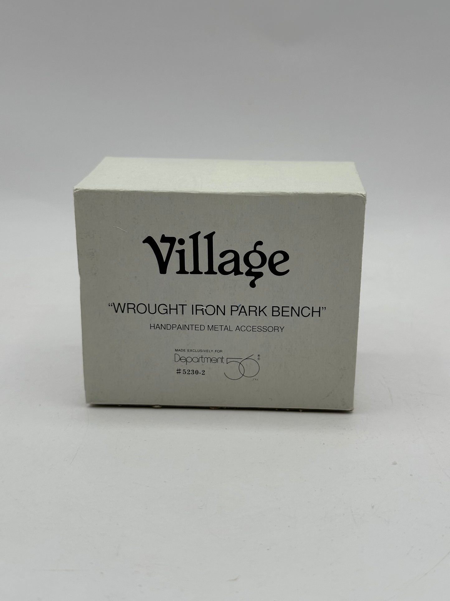 Department 56 Village Wrought Iron Park Bench