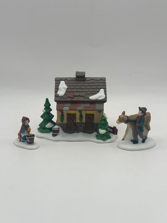 Department 56 - Tending The New Calves - Dickens' Village