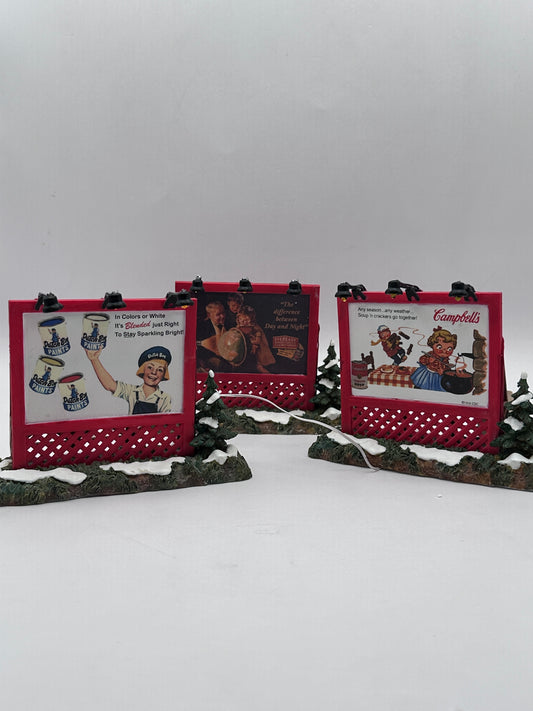 Department 56 - Roadside Billboards - Original Snow Village