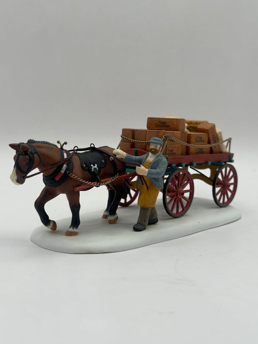 Department 56 - Gourmet Chocolates Delivery Wagon - Dickens' Village