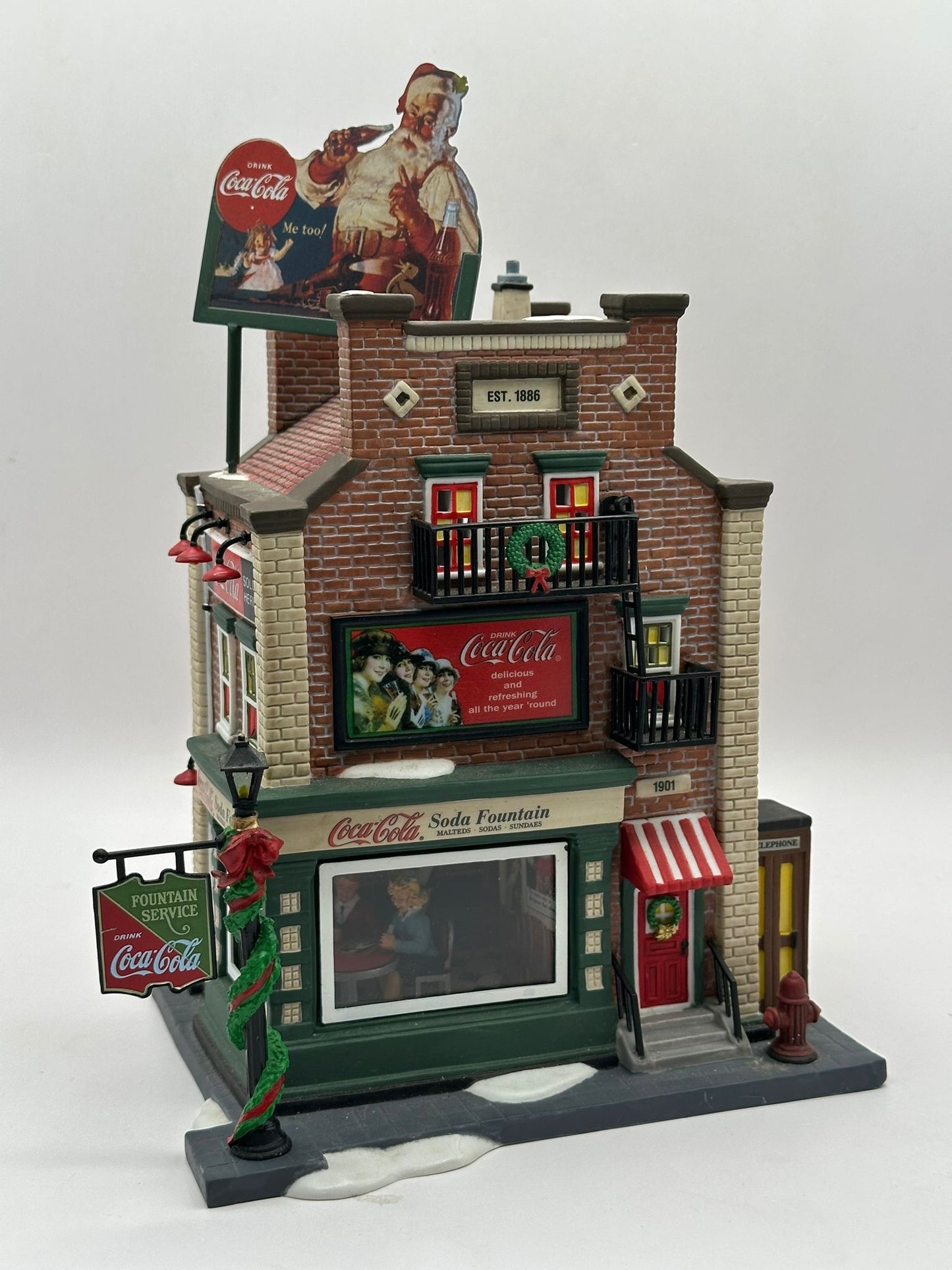 Department 56 - Coca-Cola Soda Fountain - Christmas in the City