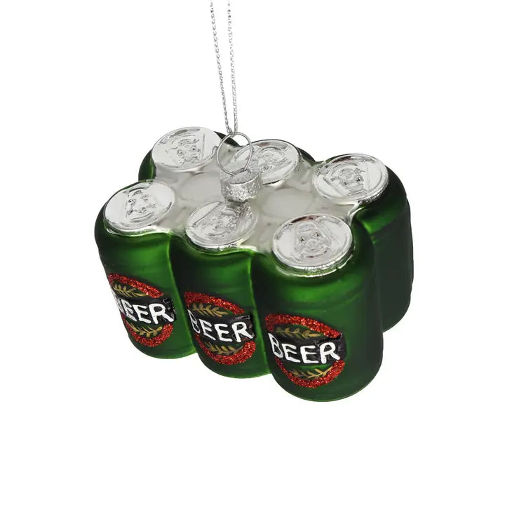 Six-Pack of Beer Glass Ornament