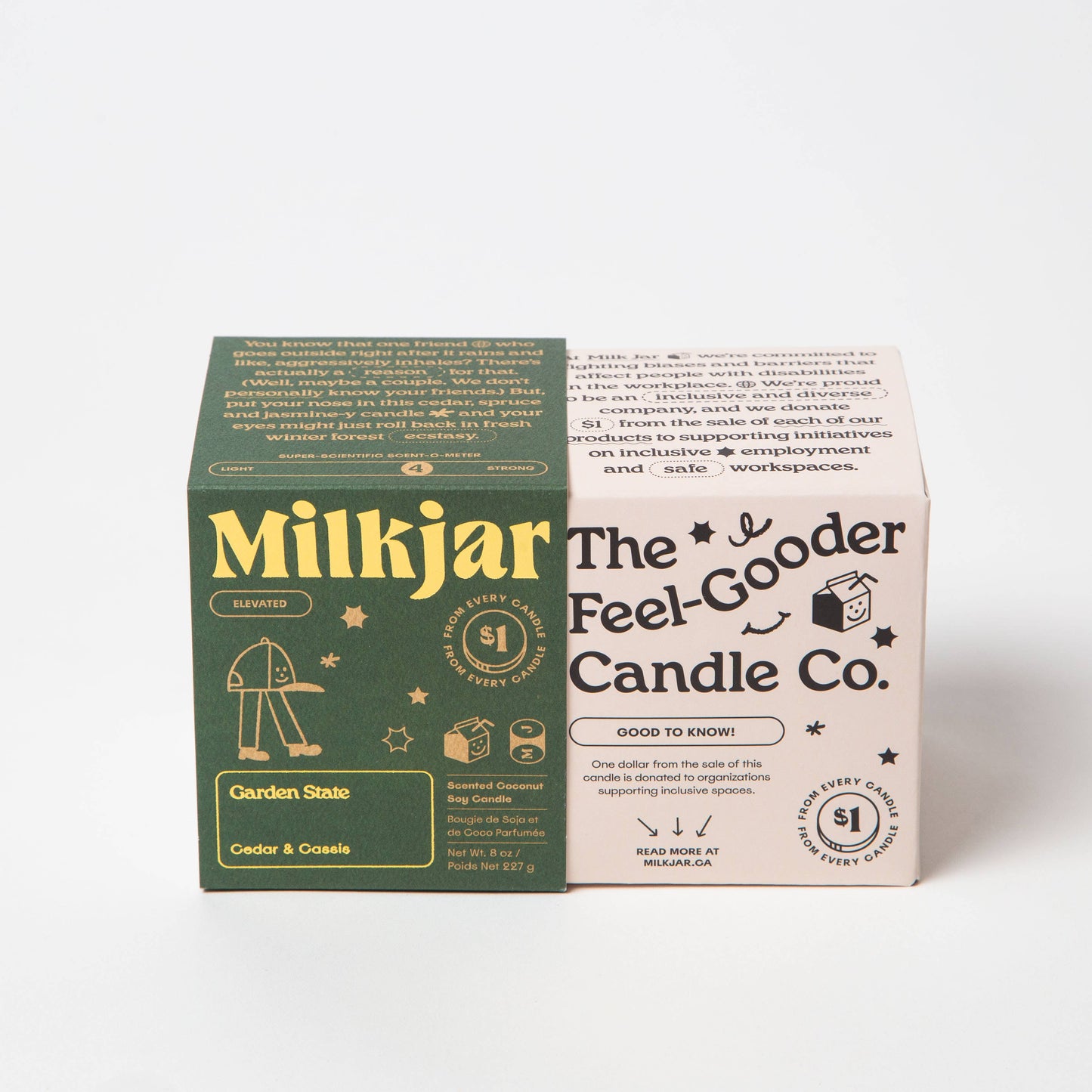 Milk Jar - Garden State - Candle