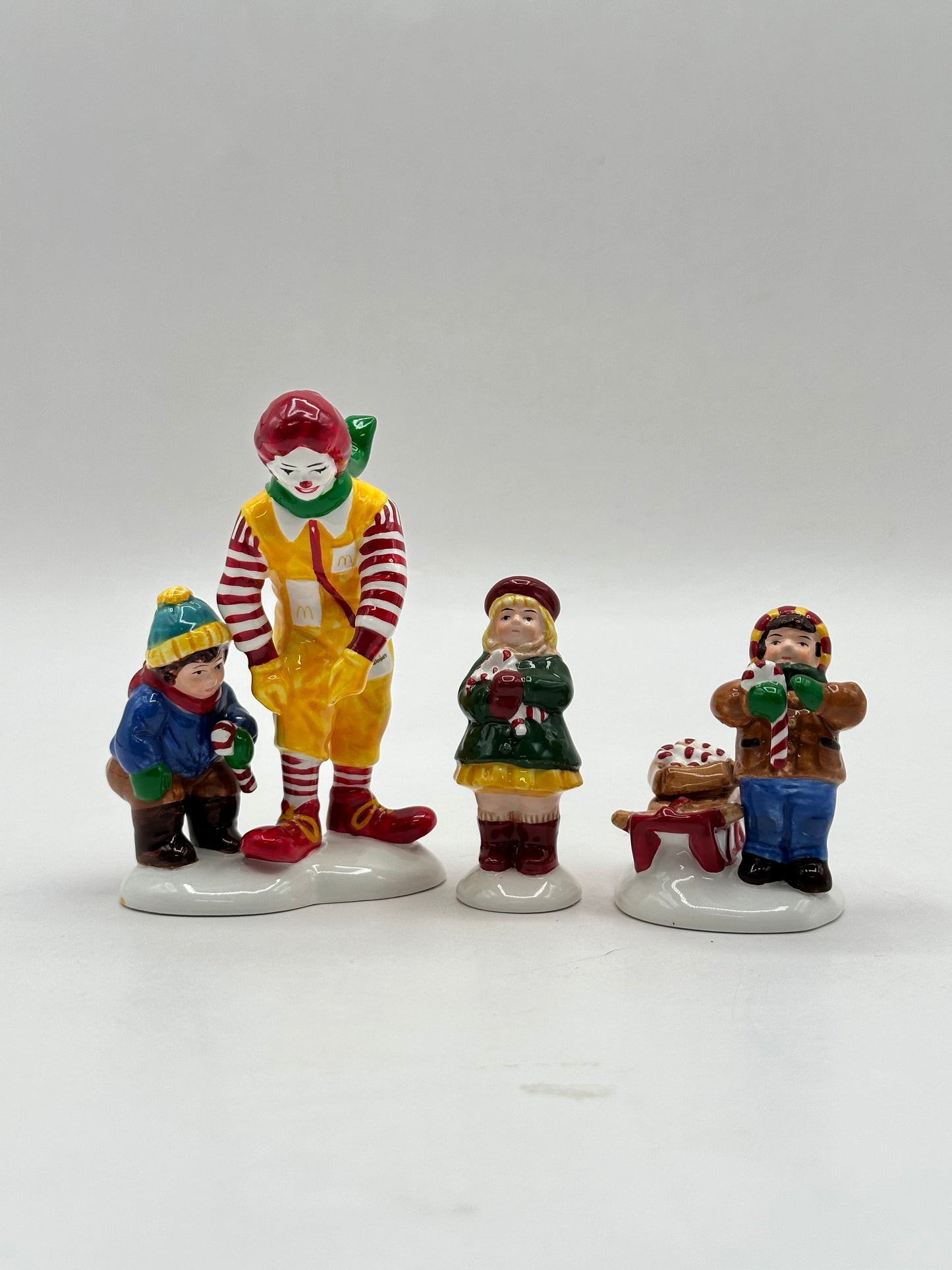 Department 56 - Kids, Candy Canes...& Ronald McDonald - Original Snow Village