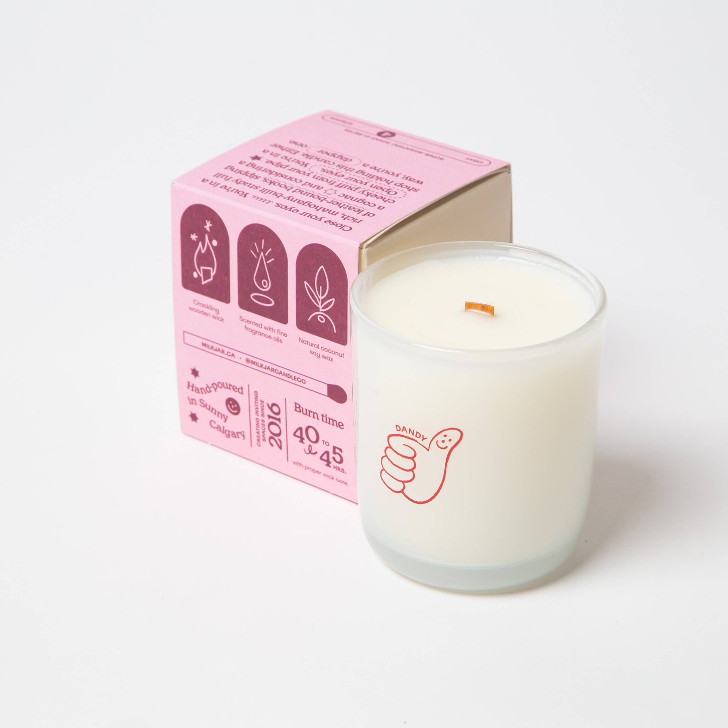 Milk Jar - Dandy - Candle