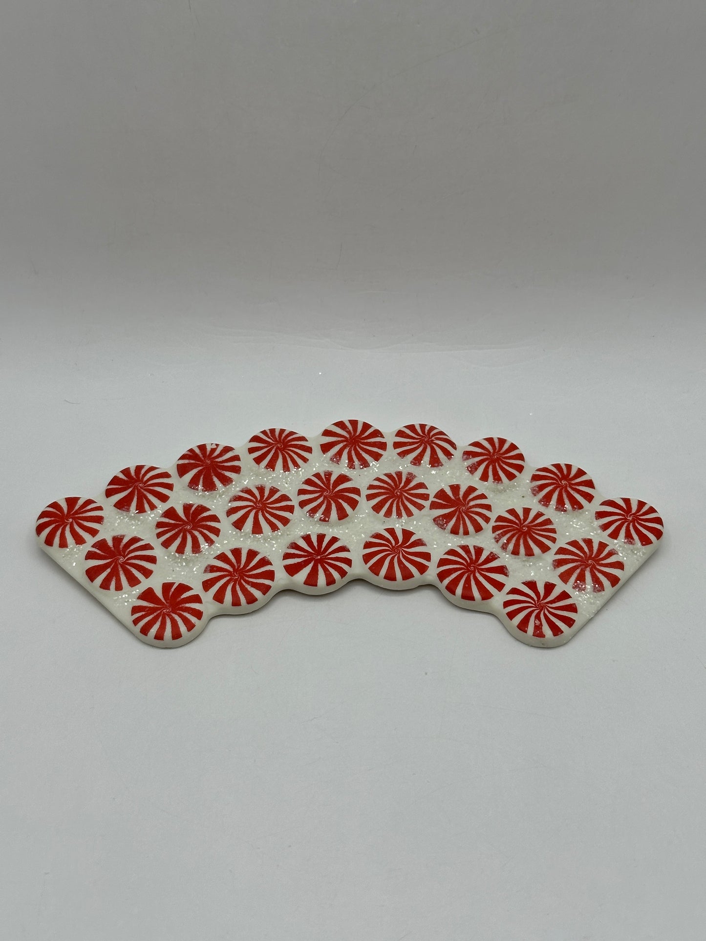 Department 56 - Peppermint Road, Curved Section (Set of 12) - Village Accessories