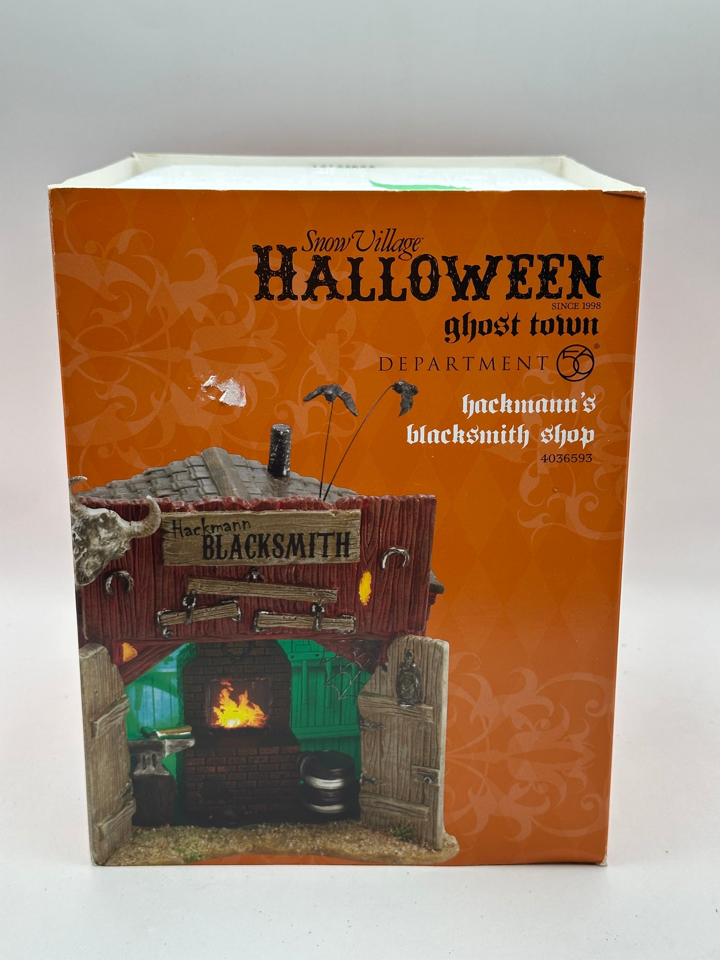 Department 56 - Hackmann's Blacksmith Shop - Snow Village Halloween