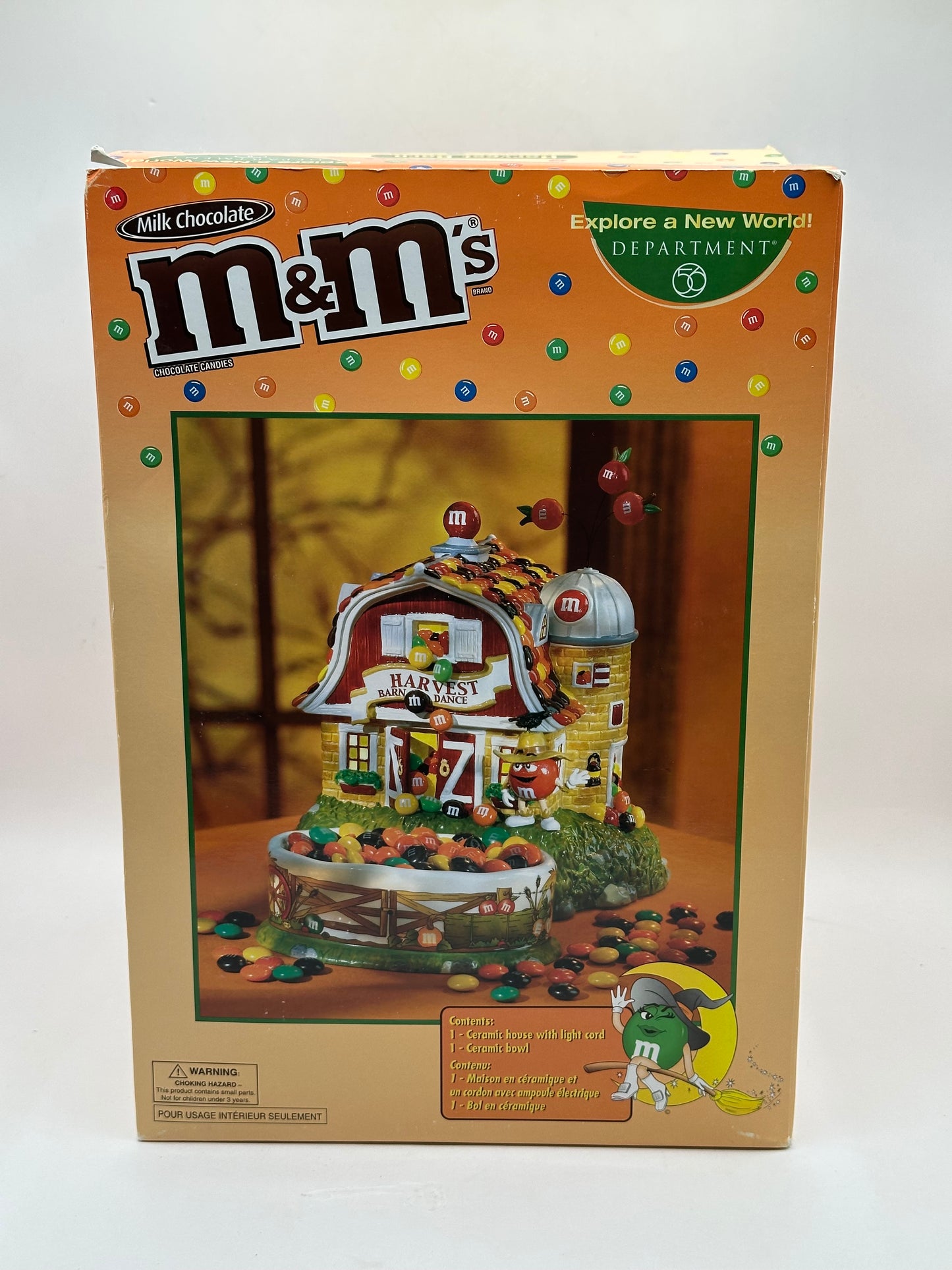 Department 56 - M&M's Harvest Barn Lighted House & Candy Dish