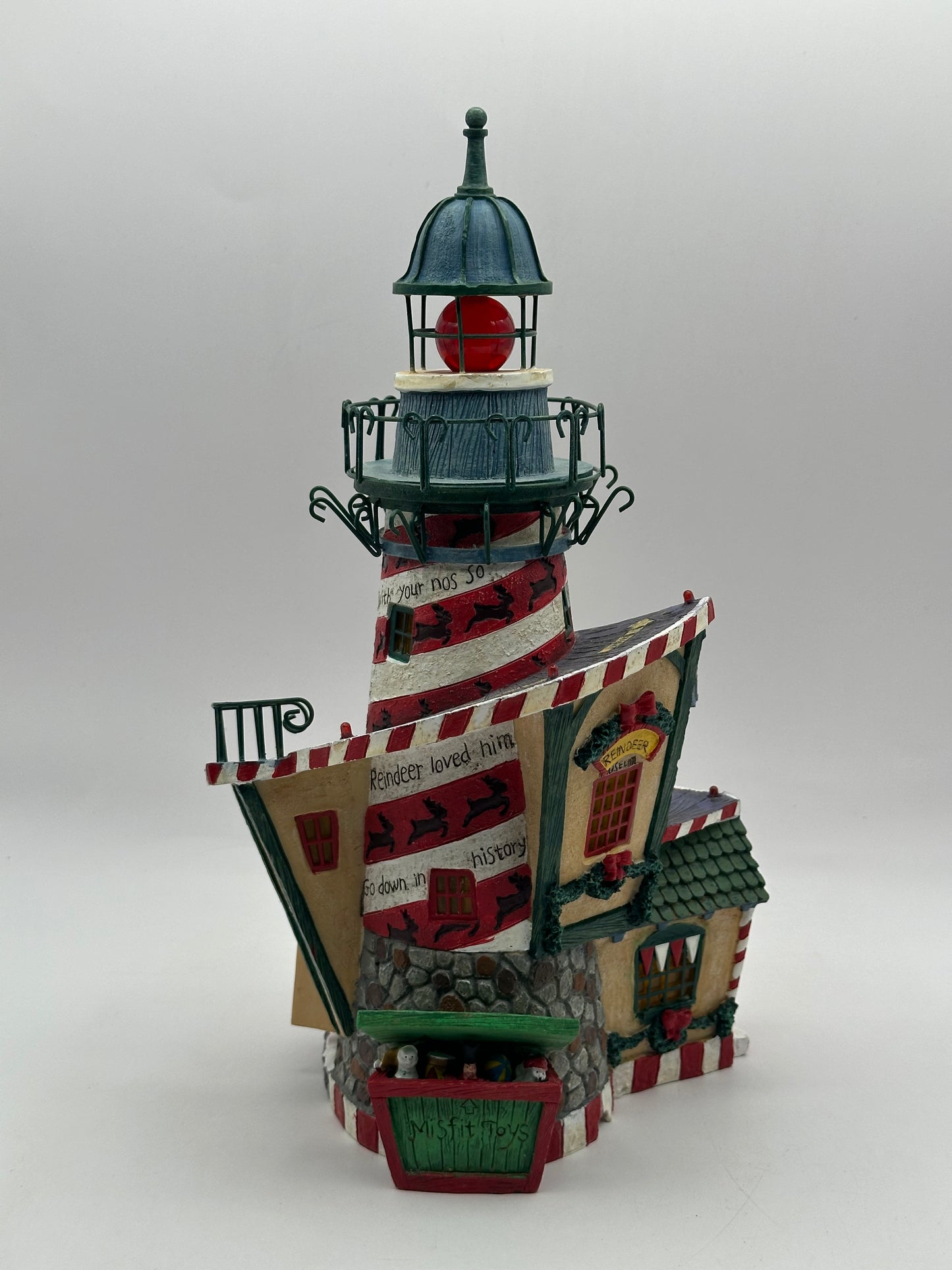 Dept 56 Storybook Village Collection Rudolph’s Red-Nosed Lighthouse