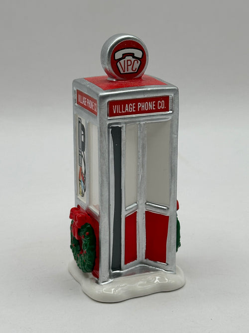 Department 56 - Village Phone Booth - Original Snow Village