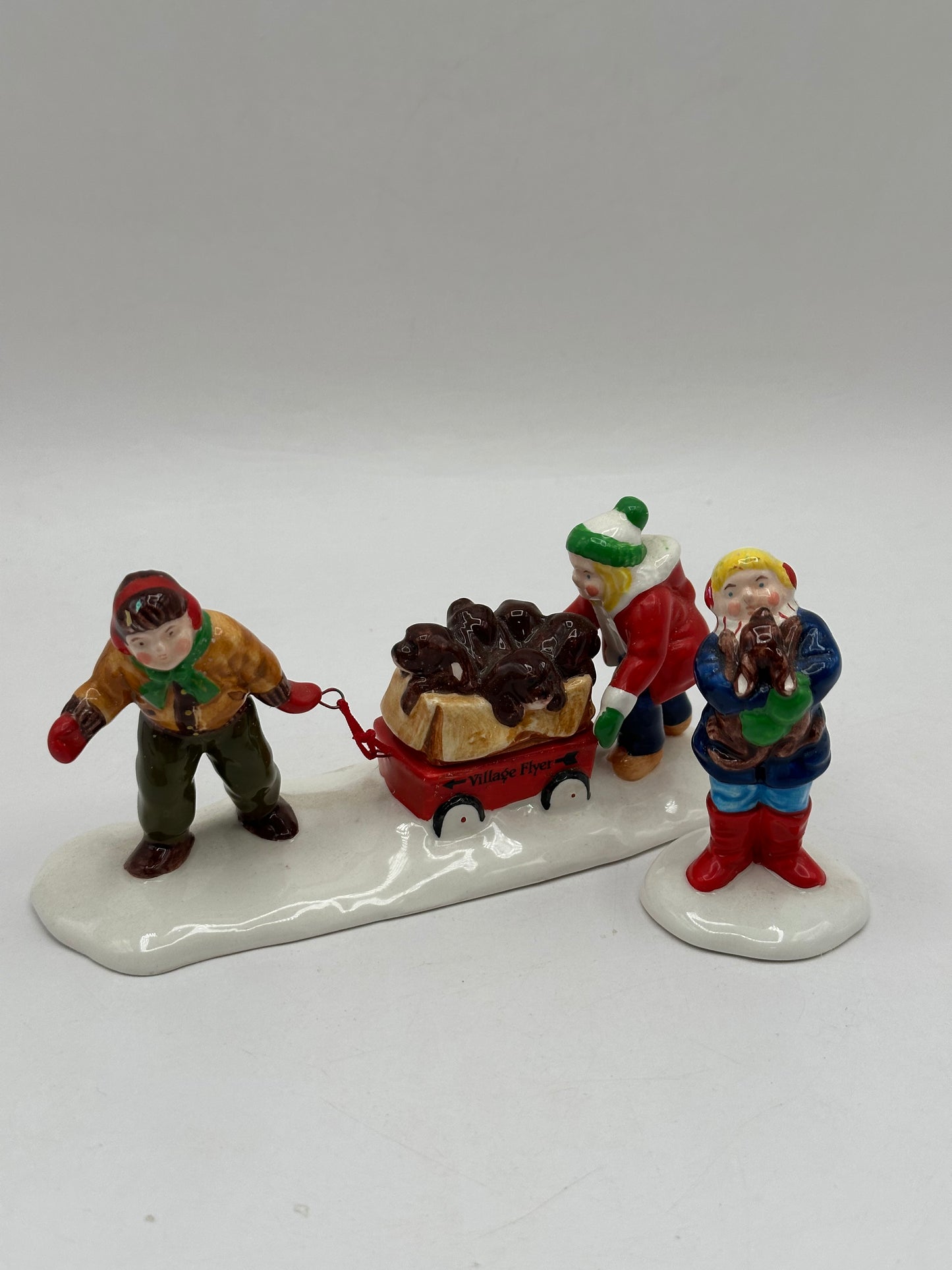 Department 56 - Christmas Puppies - Original Snow Village