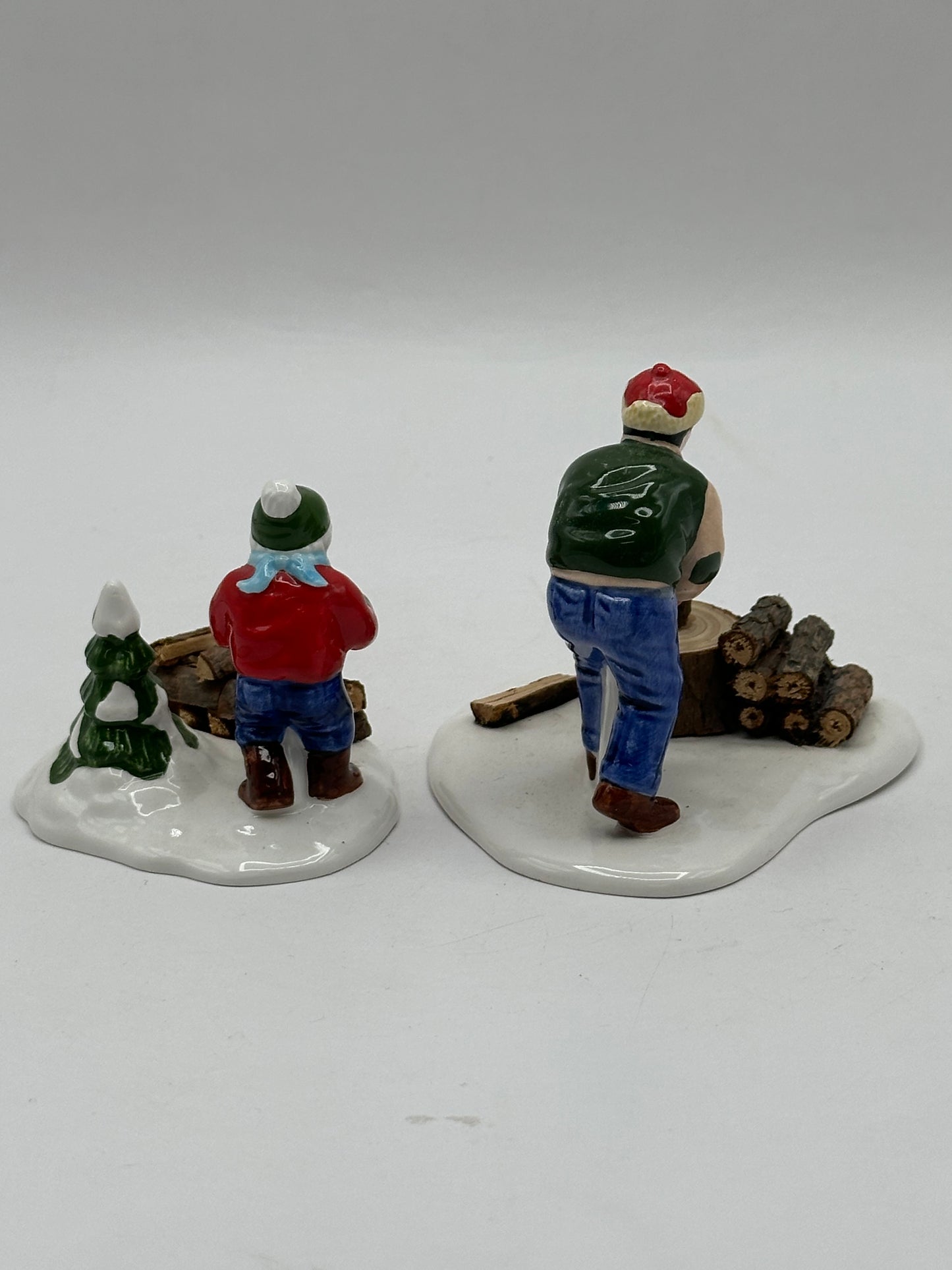 Department 56 - Chopping Firewood - Original Snow Village