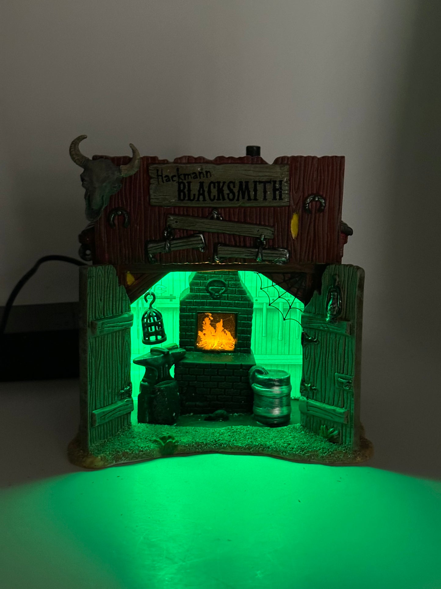 Department 56 - Hackmann's Blacksmith Shop - Snow Village Halloween