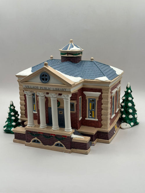 Department 56 - Village Public Library - Original Snow Village