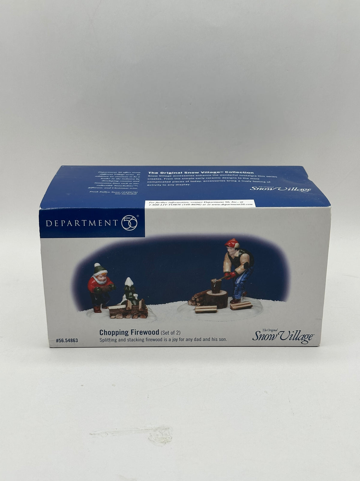 Department 56 - Chopping Firewood - Original Snow Village