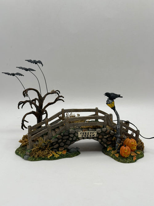 Department 56 - Creepy Creek Bridge - Snow Village Halloween