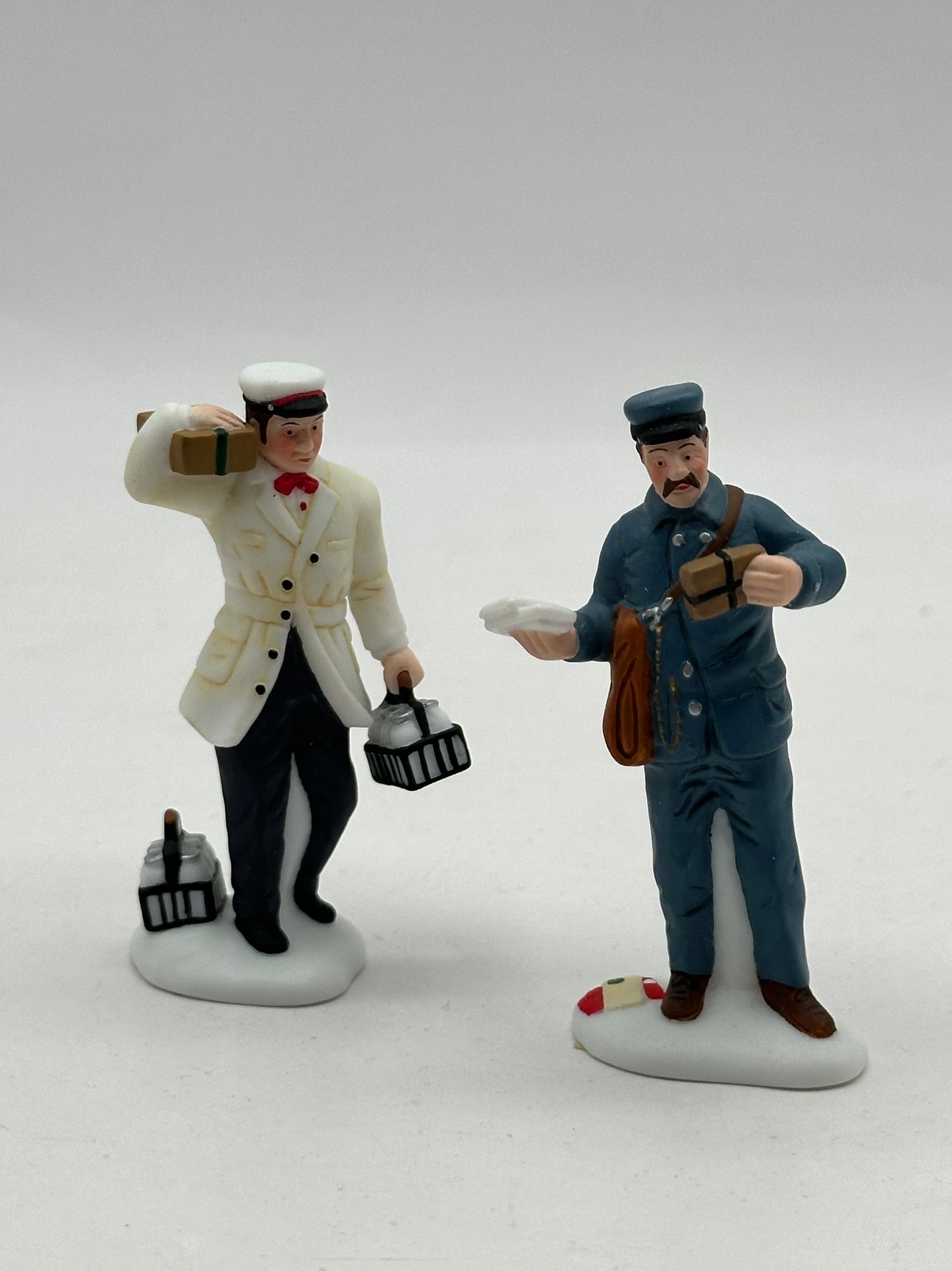Department 56 -  City Professions - Postman & Dairy Delivery Man - Christmas in the City