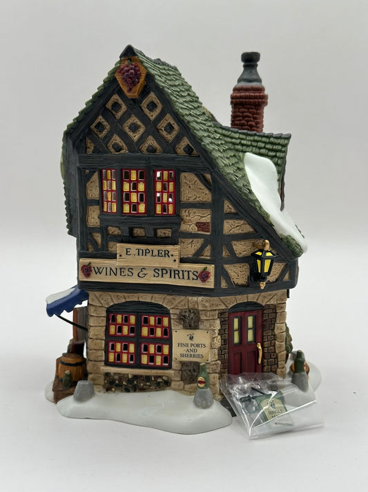 Department 56 - E. Tipler, Agent For Wine & Spirits - Dickens' Village