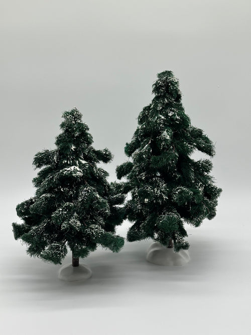 Department 56 - Green Spruce Trees - Village Accessories