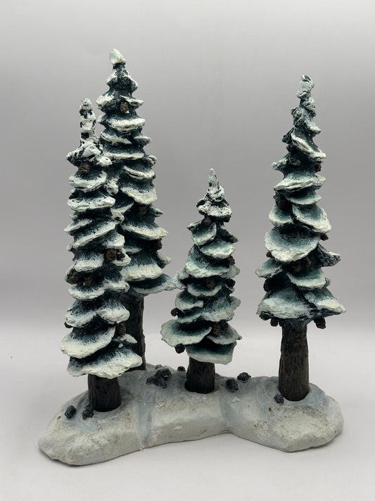 Dept 56 Village Accessories Porcelain Pole Pine Forest