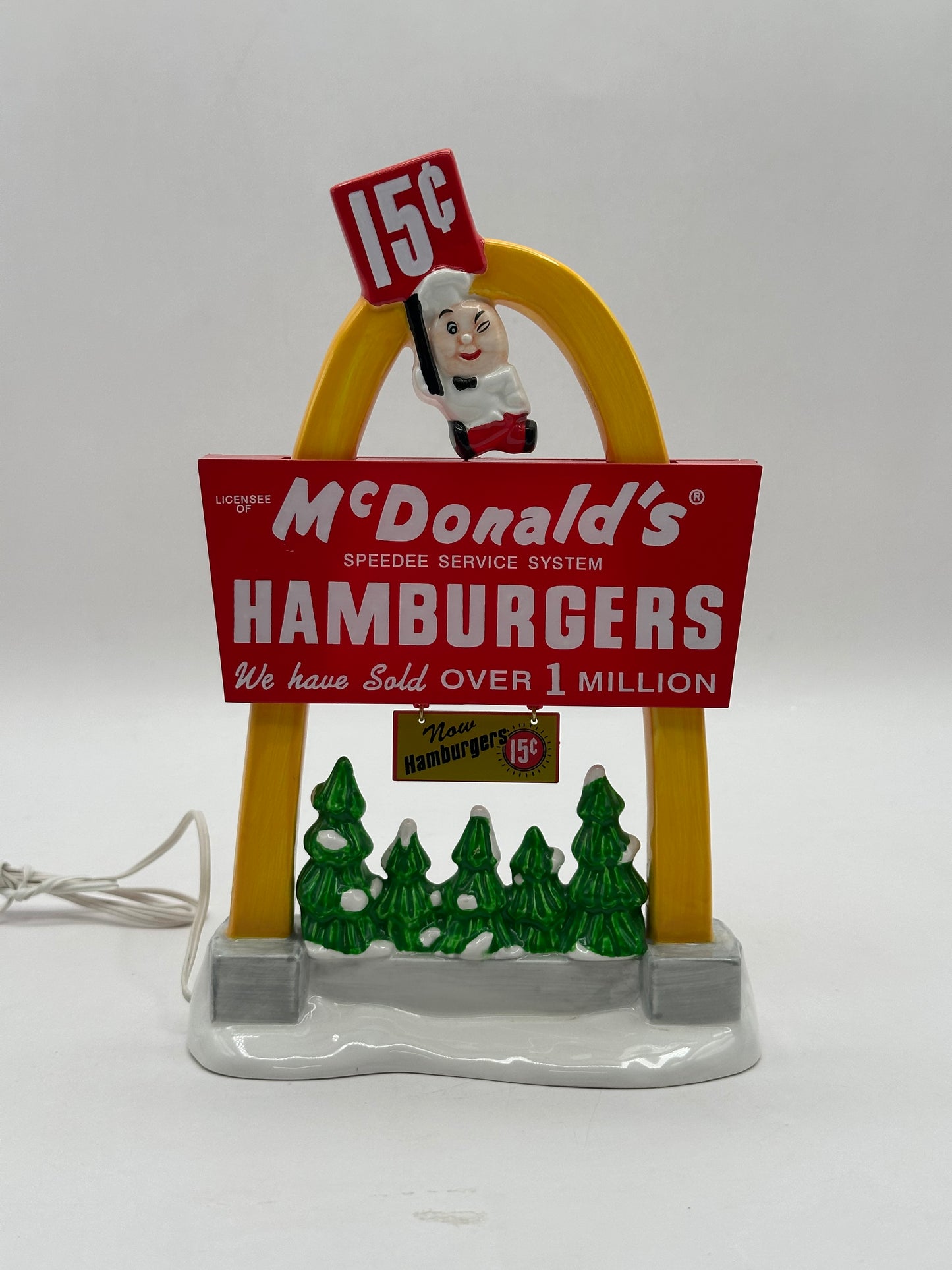 Department 56 - McDonald's...Lights Up The Night Sign - Original Snow Village
